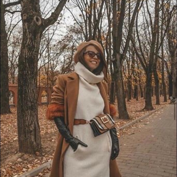 Zara COAT WITH TEXTURED CUFFS - Picture 2 of 2